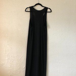 Black Racerback Cotton Tank Maxi Dress Forever 21